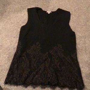 Cashmere sleeveless sweater